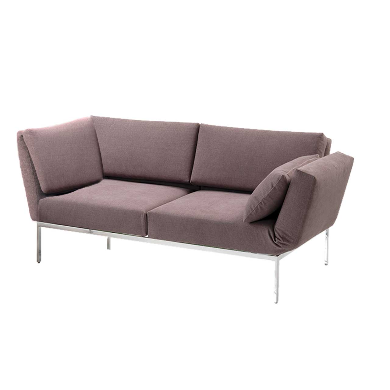 Eckanbausofa der Serie brühl roro medium spring mit Drehsitz rechts in Stoff.