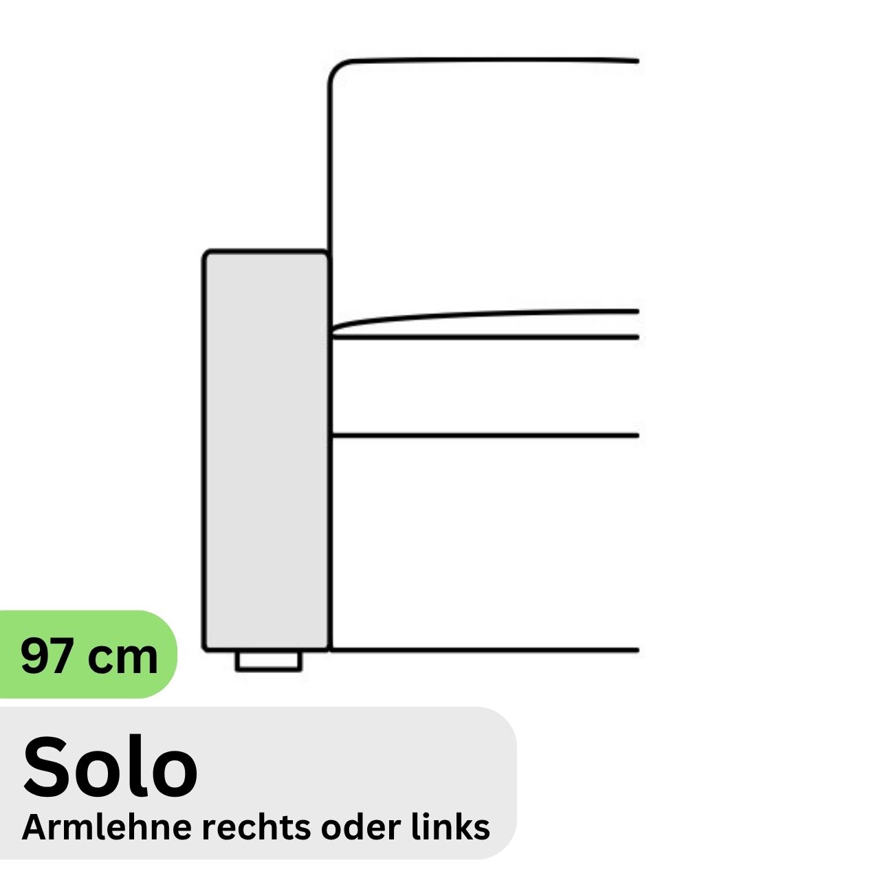 COR Conseta: Skizze Armlehne 64990