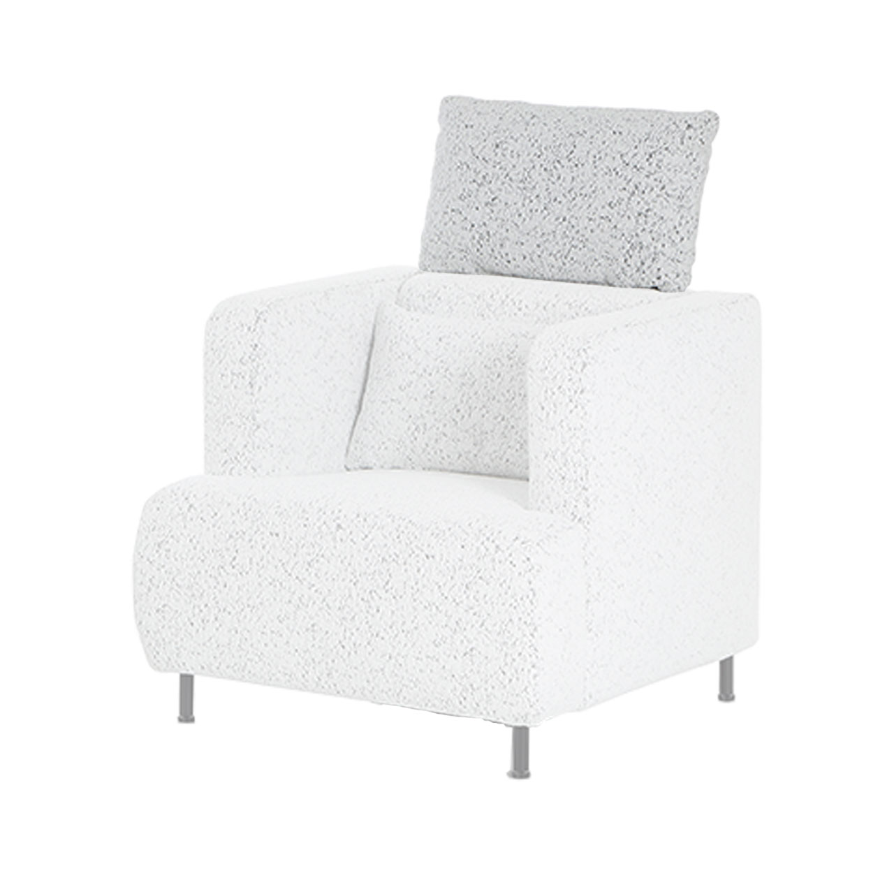 Sessel mit Kopfstütze. Die Kopfstütze ist farblich hervorgehoben.