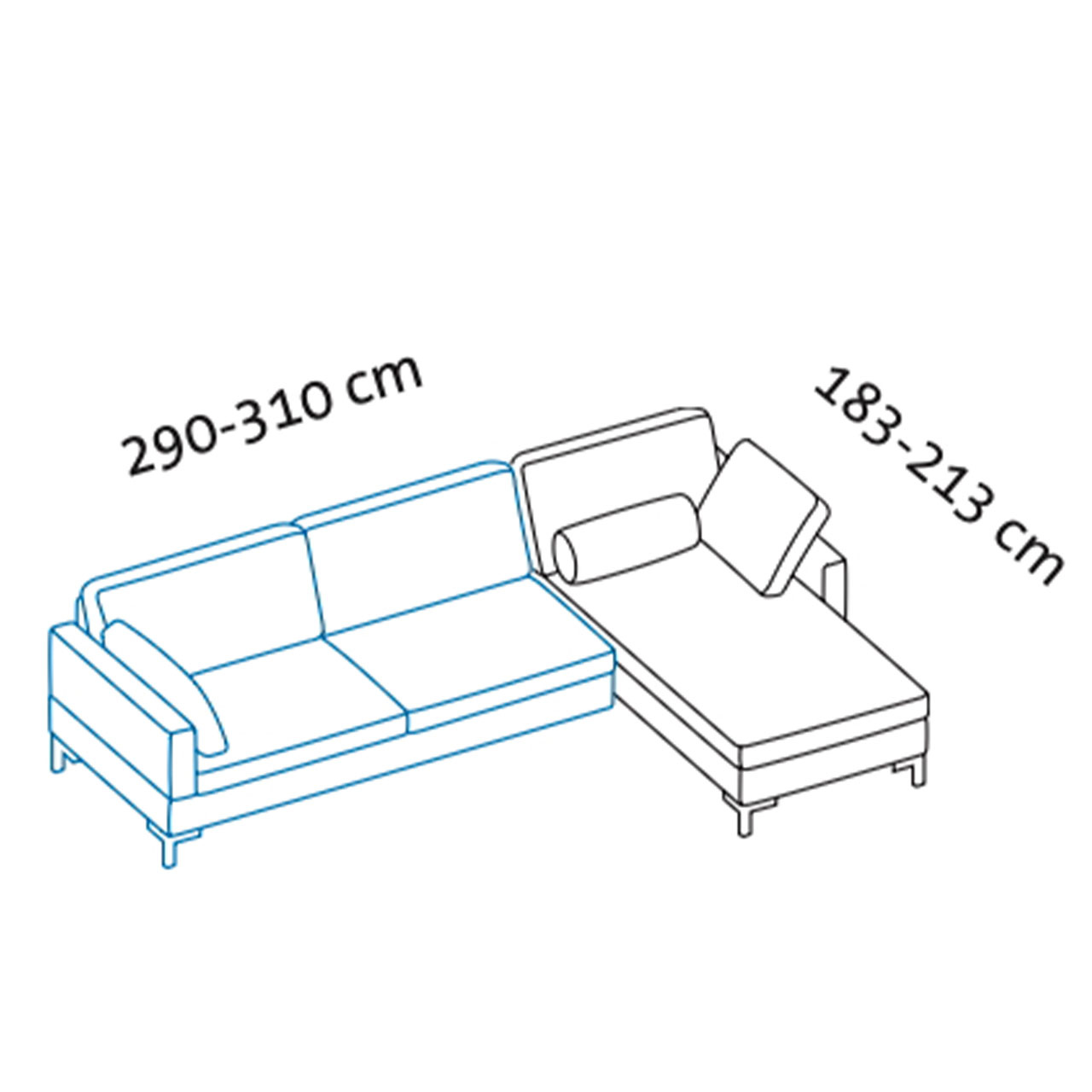 Maßzeichnung alba system Garnitur Y1 + A2