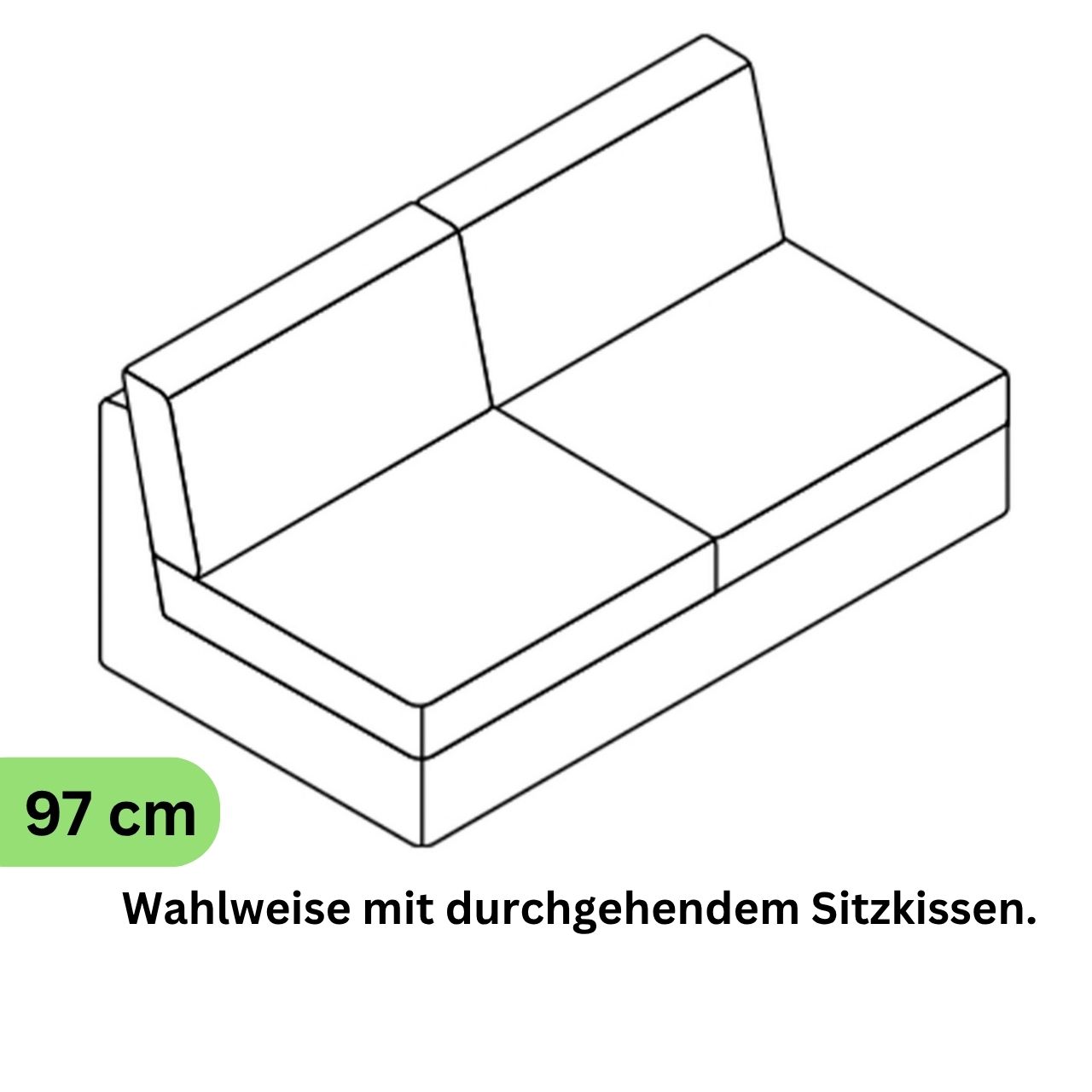 COR Conseta: Skizze Sofa-Korpus 40299
