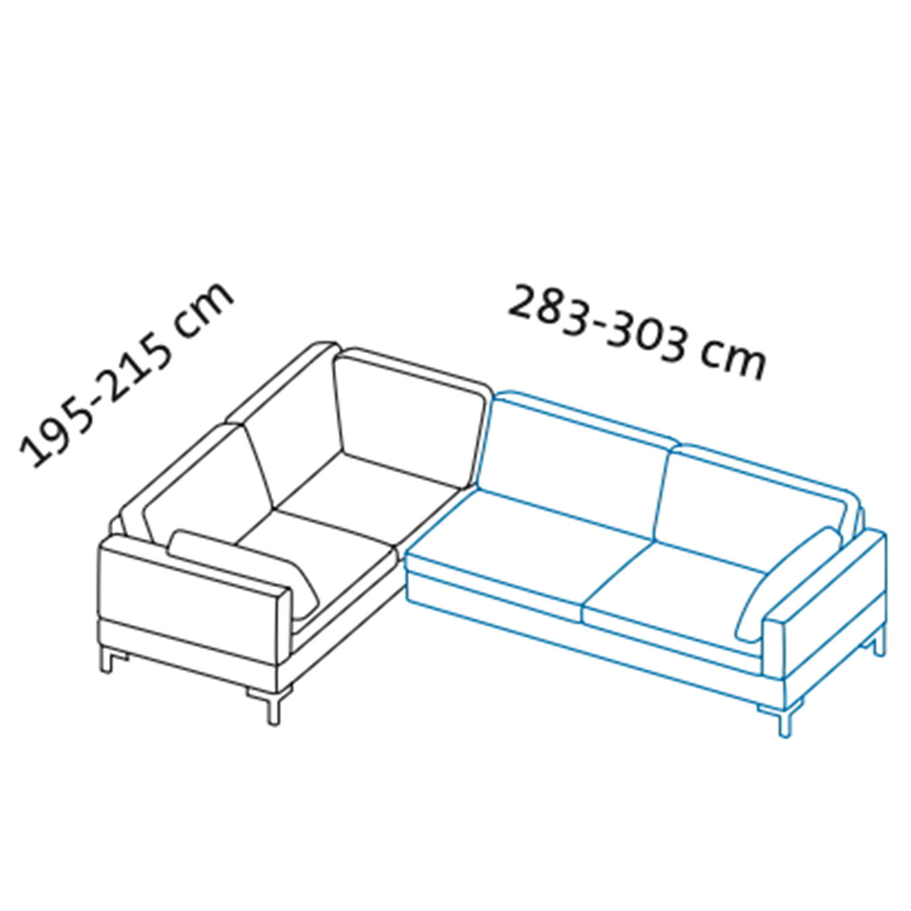 Maßzeichnung alba system Garnitur B1 + Y2