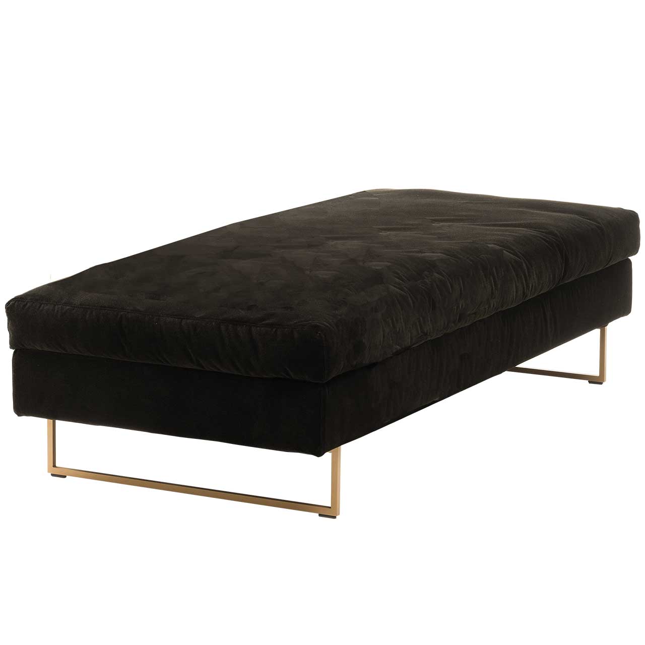 brühl embrace Bank mit Metallkufen in gold.