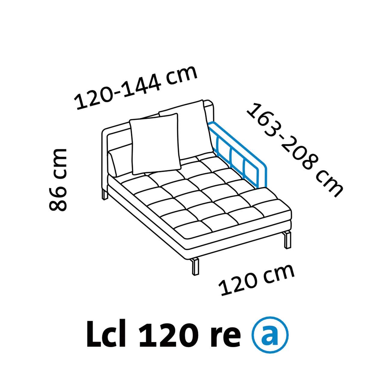 Maßzeichnung brühl amber 67737 Armlehne a