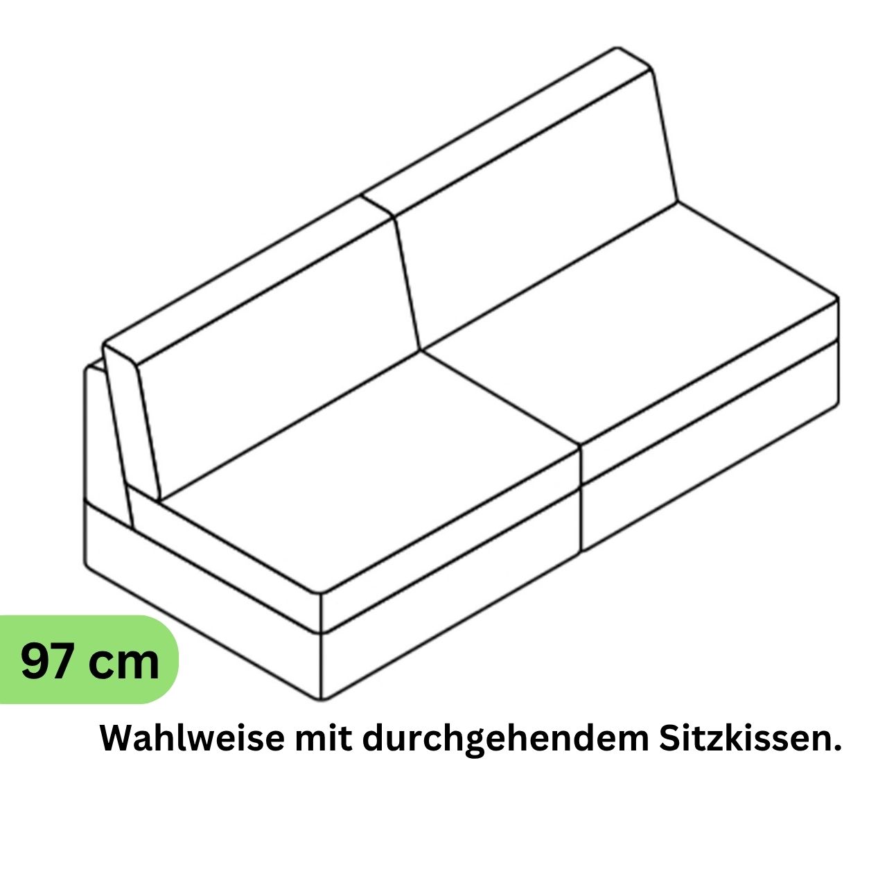 COR Conseta: Skizze Sofa-Korpus 40219