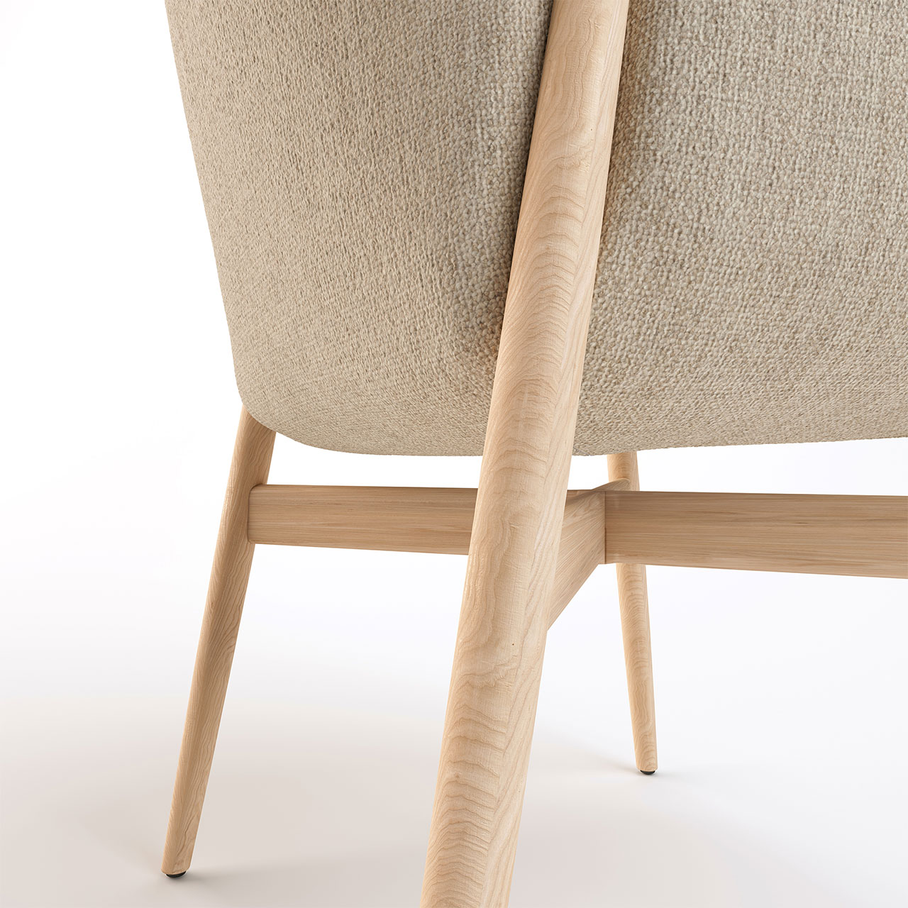 Detailaufnahme des Gestells mit Kreuz in der Mitte