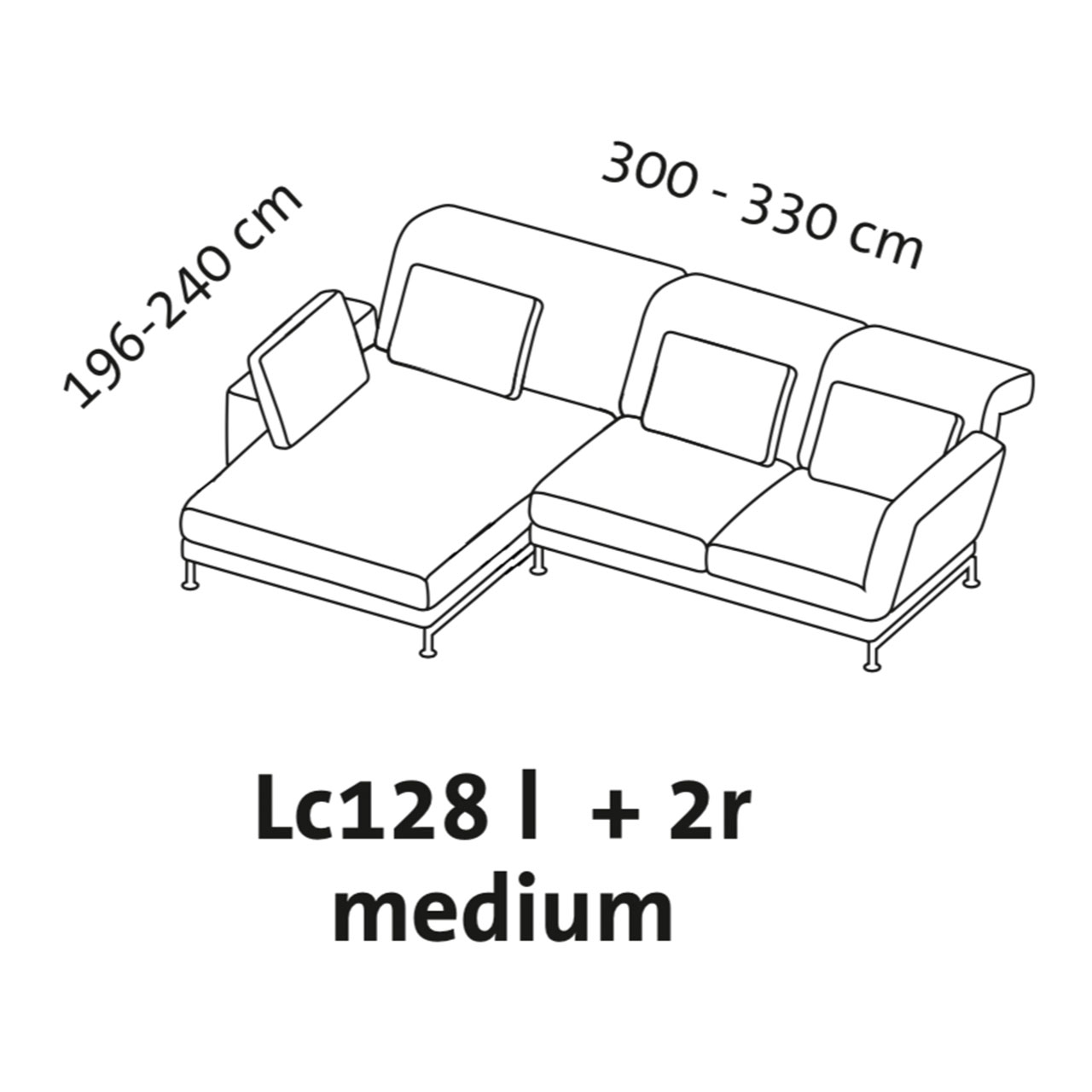 Maßzeichnung brühl moule medium Garnitur