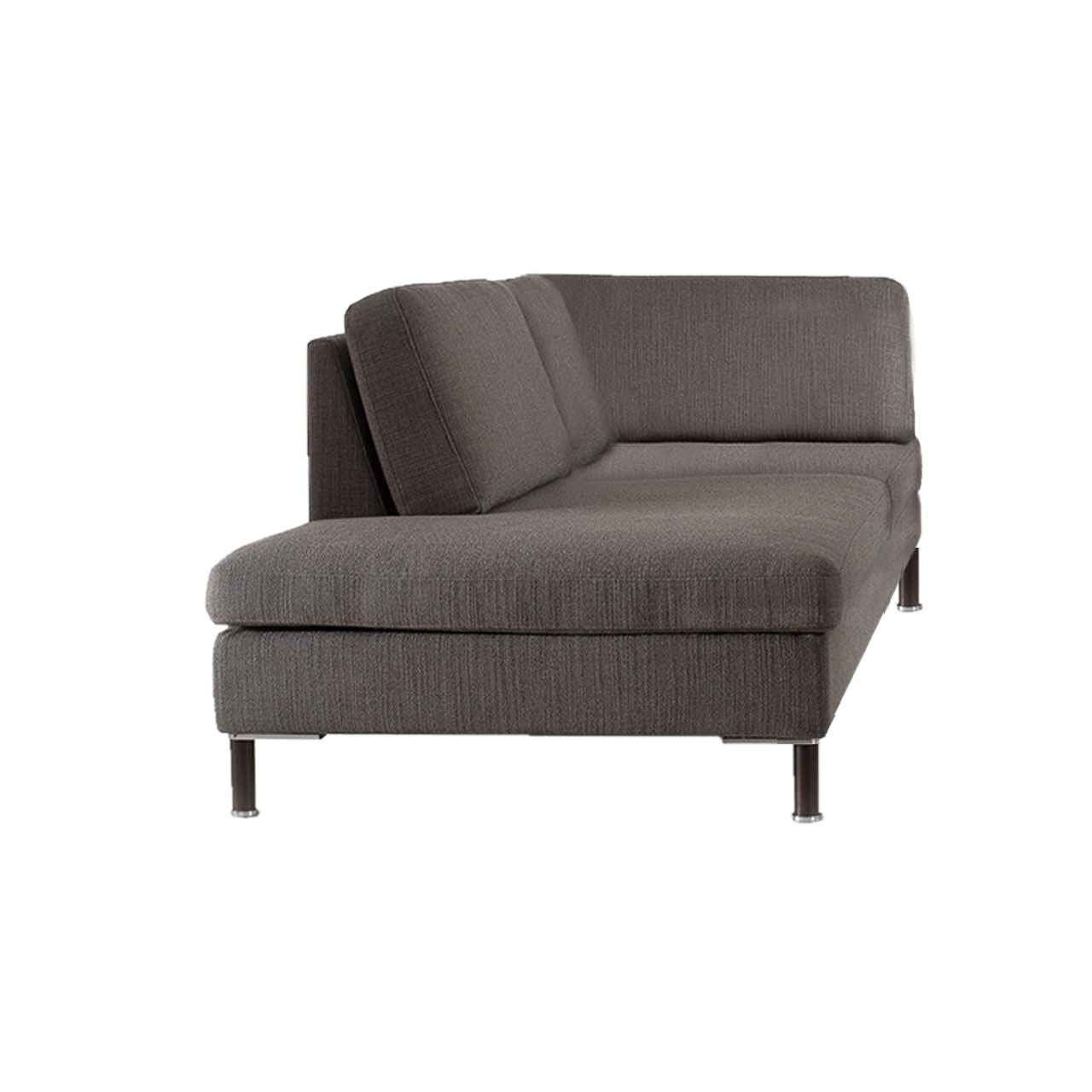 Brauner Openend mit Füßen in schwarz pulverbeschichtet.